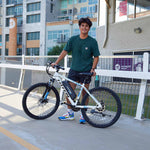Totem Victor Electric Mountain Bike in White Lifestyle 